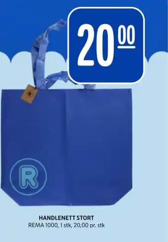 Rema 1000 Handlenett stort tilbud