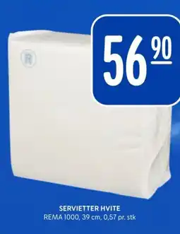 Rema 1000 Servietter hvite tilbud