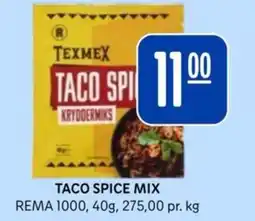 Rema 1000 TACO SPICE MIX tilbud