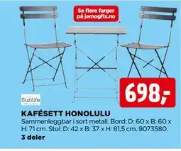 jem & fix KAFÉSETT HONOLULU tilbud