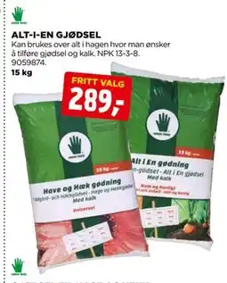 jem & fix ALT-I-EN GJØDSEL tilbud