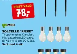 jem & fix SOLCELLE PÆRE tilbud