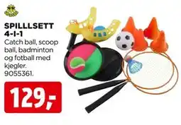 jem & fix SPILLLSETT 4-I-1 tilbud
