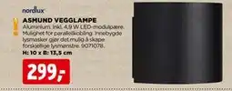 jem & fix ASMUND VEGGLAMPE tilbud