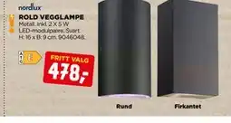 jem & fix ROLD VEGGLAMPE tilbud