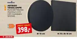 jem & fix ARTEGO VEGGLAMPE tilbud
