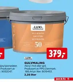 jem & fix GULVMALING tilbud