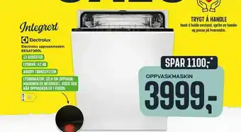 Skousen Electrolux oppvaskmaskin EEG47300L tilbud