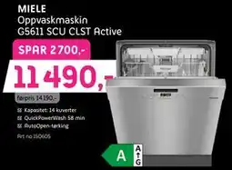 ELON MIELE Oppvaskmaskin G5611 SCU CLST Active tilbud