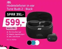 ELON JBL Hodetelefoner in-ear Tune Buds 2 - Black tilbud