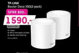 ELON TP-LINK Router Deco X50(2-pack) tilbud