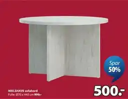 JYSK NIELSHAVE sofabord tilbud