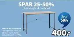 JYSK VANDBORG skrivebord tilbud