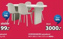 JYSK VORDINGBORG spisebord tilbud