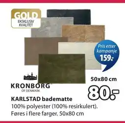 JYSK KARLSTAD badematte tilbud