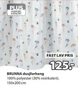 JYSK BRUNNA dusjforheng tilbud
