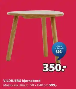 JYSK VILDBJERG hjørnebord tilbud
