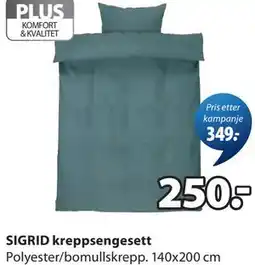 JYSK SIGRID kreppsengesett tilbud