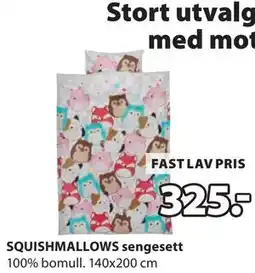 JYSK SQUISHMALLOWS sengesett tilbud