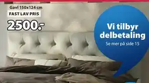 JYSK NISA sengegavl tilbud