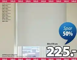 JYSK HOPEN lystett rullegardin tilbud