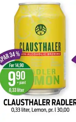 Kiwi CLAUSTHALER RADLER tilbud