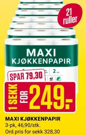 Europris MAXI KJØKKENPAPIR tilbud