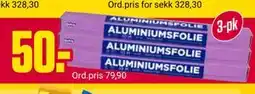 Europris Aluminiumsfolie tilbud