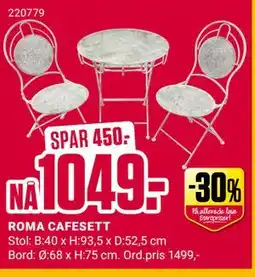 Europris ROMA CAFESETT tilbud