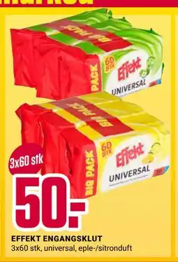 Europris EFFEKT ENGANGSKLUT tilbud