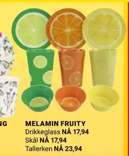 Europris MELAMIN FRUITY tilbud