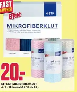 Europris EFFEKT MIKROFIBERKLUT tilbud