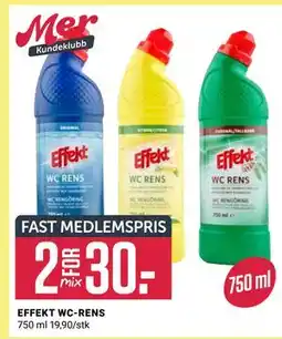 Europris EFFEKT WC-RENS, Medlemspris tilbud