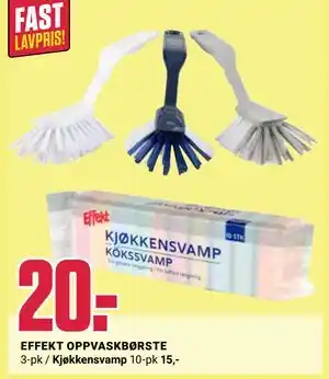 Europris EFFEKT OPPVASKBØRSTE tilbud