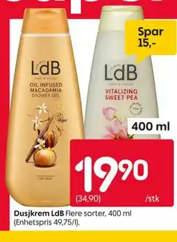 Rusta Dusjkrem LdB tilbud