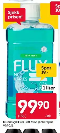 Rusta Munnskyll Flux tilbud