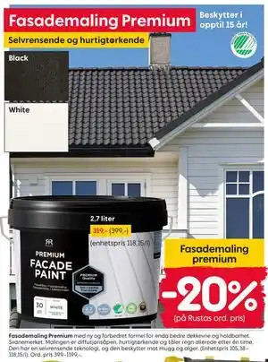 Rusta Fasademaling Premium tilbud