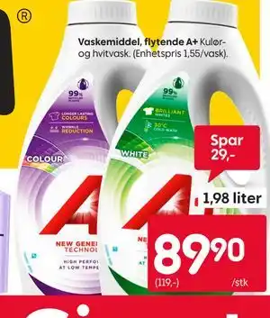 Rusta Vaskemiddel, flytende A+ tilbud