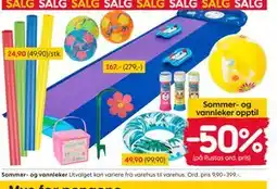 Rusta Sommer- og vannleker tilbud