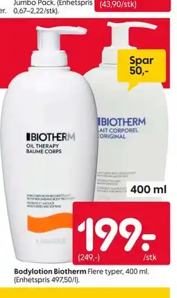 Rusta Bodylotion Biotherm tilbud