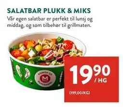 Jacobs SALATBAR PLUKK & MIKS tilbud