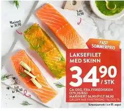 Jacobs LAKSEFILET MED SKINN tilbud