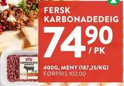 Jacobs FERSK KARBONADEDEIG tilbud