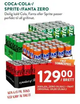 Jacobs COCA-COLA-/ SPRITE-/FANTA ZERO tilbud