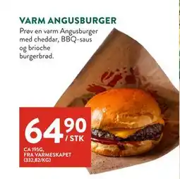 Jacobs VARM ANGUSBURGER tilbud