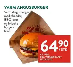 Jacobs VARM ANGUSBURGER tilbud