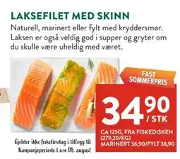 Jacobs LAKSEFILET MED SKINN tilbud