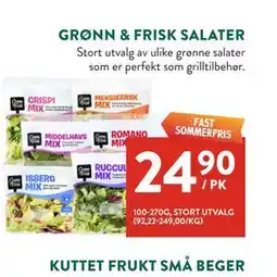 Jacobs GRØNN & FRISK SALATER tilbud