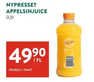 Jacobs NYPRESSET APPELSINJUICE tilbud