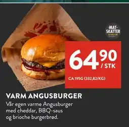 Jacobs VARM ANGUSBURGER tilbud